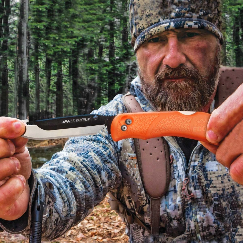 Outdoor Edge® Razor-Blaze Orange with 6 Blades - 0000008453 - Runnings