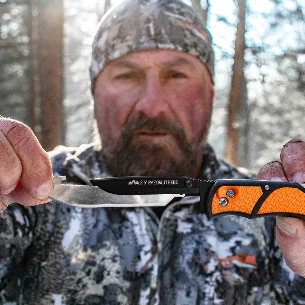 Outdoor Edge® 3.5'' Razor-Lite™ EDC Orange with 6 Blades