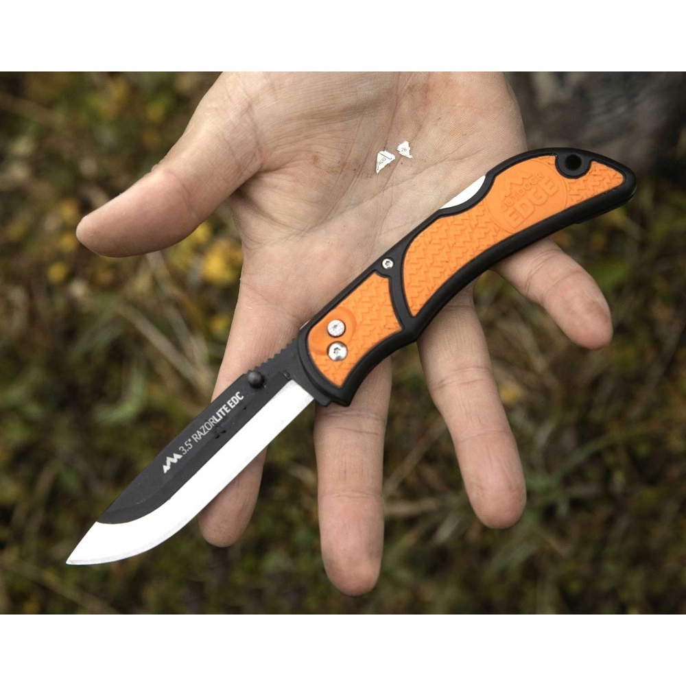 Outdoor Edge® 3.5'' Razor-Lite™ EDC Orange with 6 Blades
