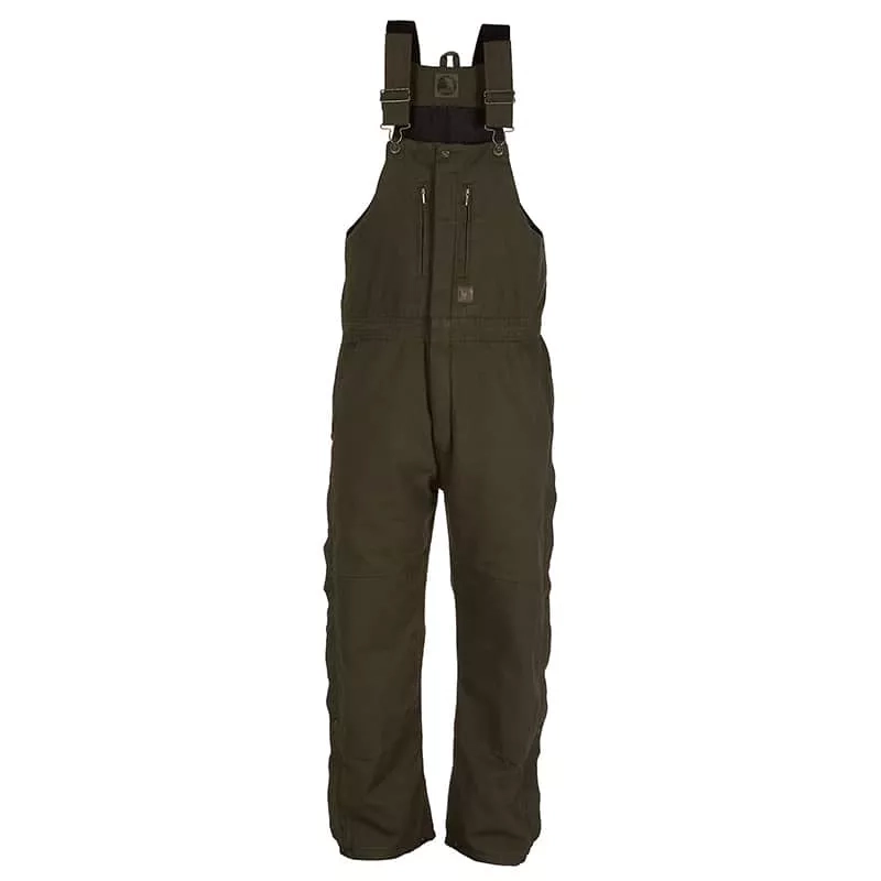 Berne Apparel Original Washed Insulated Bib Overall, Quilt Lined