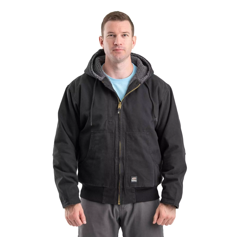 Berne® Men's Flex180 Washed Hooded Jacket HJ317 - Runnings