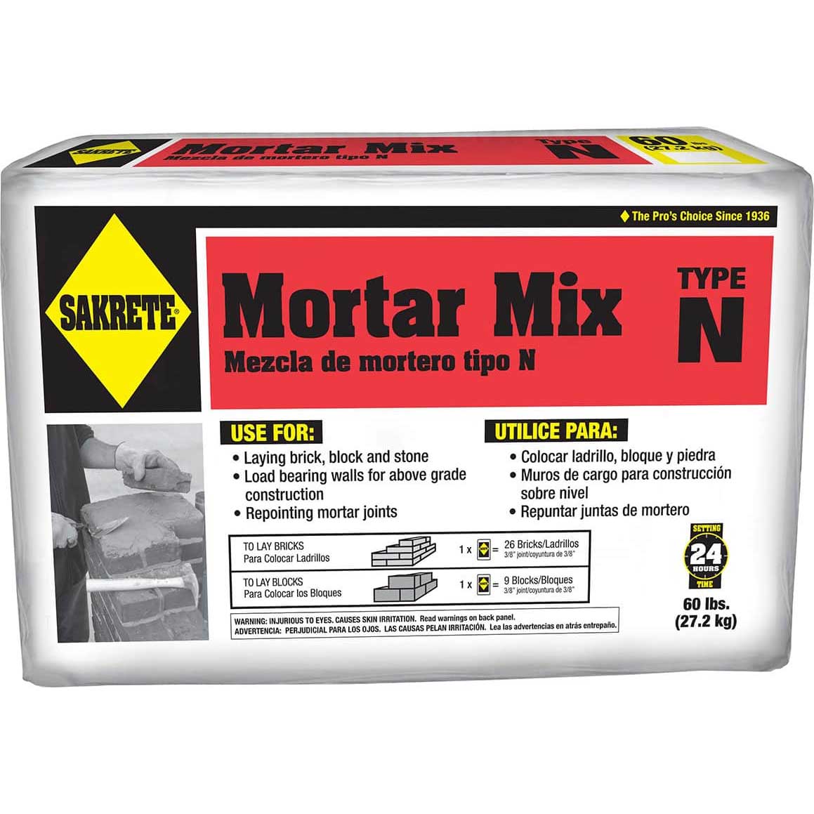 Sakrete® Mortar Mix -Type N, 60 lbs.