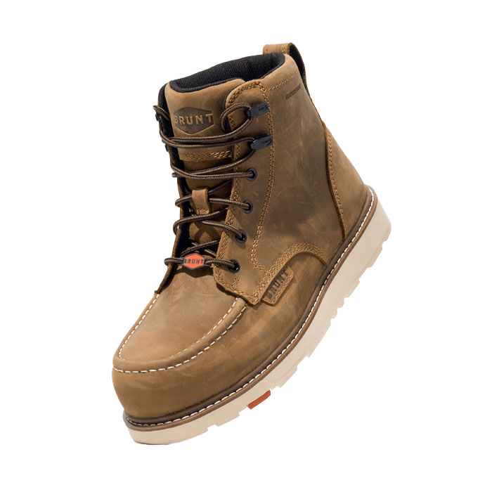 BRUNT Workwear The Marin 6" Waterproof (Soft Toe) - BROWN, 7D View 1 of 2
