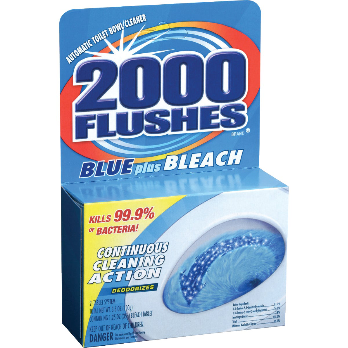 2000 Flushes Blue Plus Detergents (2 Pack)
