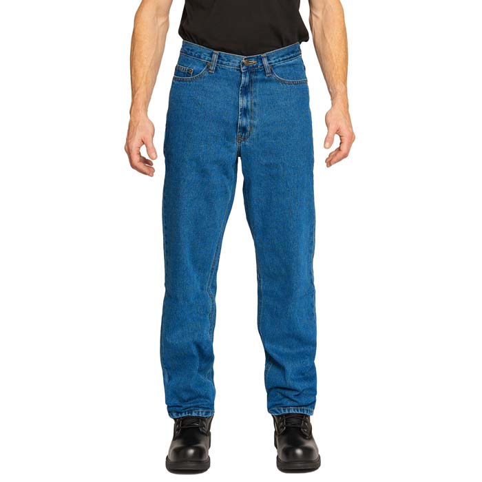 Full Blue Relaxed Fit Jeans, Light Wash, Size 48x32 - 0000000086