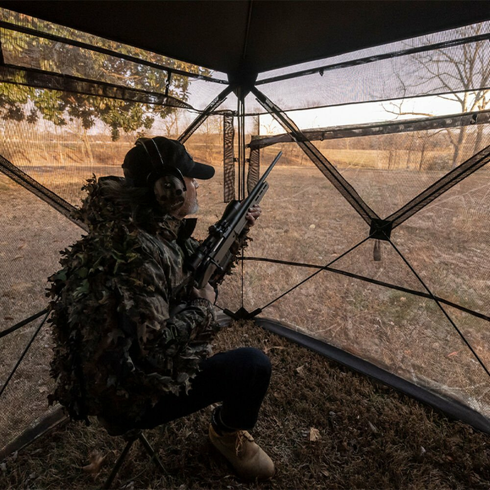 RHINO Realtree Edge® Mesh See-Through Blind, 75" x 75" x 66" View 2 of 3