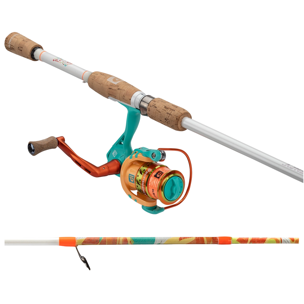 ProFishiency Krazy Recreational Spinning Combo, 6', multi-color