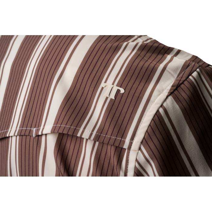 FERRELL The Atlas - Men's Long Sleeve Snap Shirt - Brown, M View 3 of 4