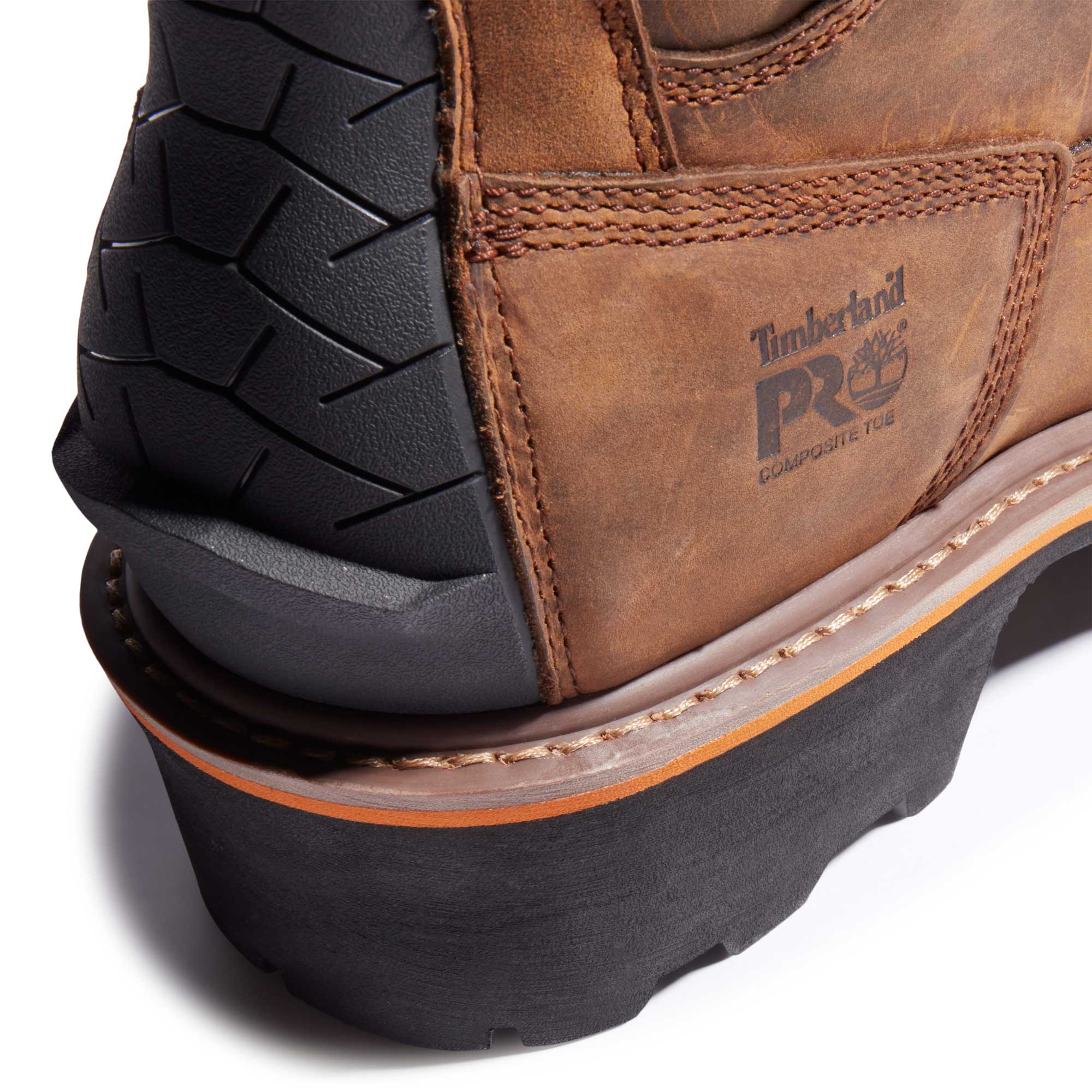Timberland PRO® Men's Evergreen Logger Composite-Toe Waterproof Work Boot - Brown Full-Grain, 8.5 View 4 of 9