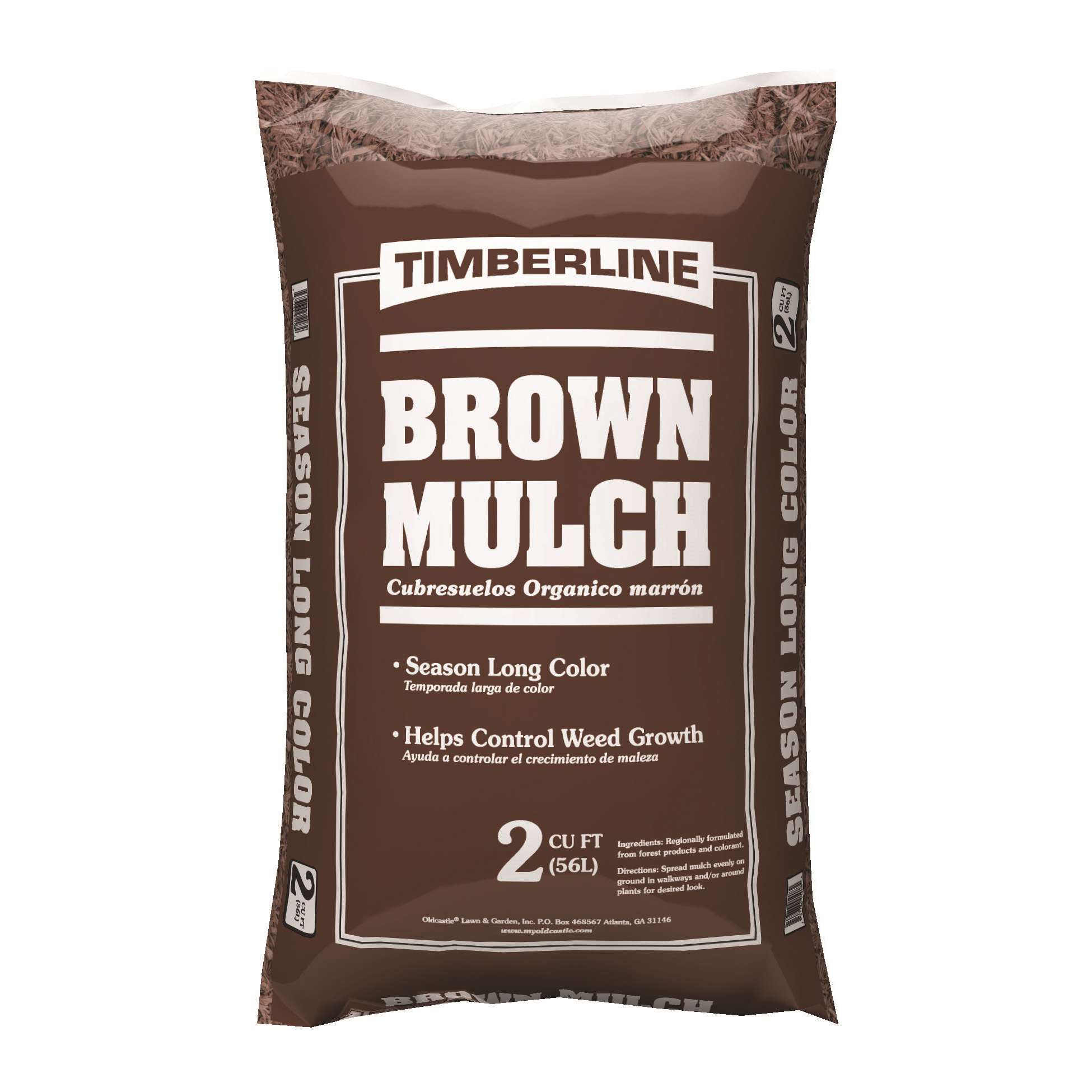 Timberline Brown Mulch, 2 cu. ft.