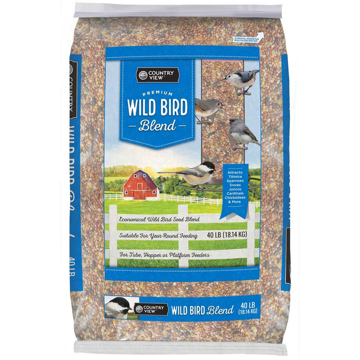 Country View Wild Bird Blend Seed, 40 lbs.