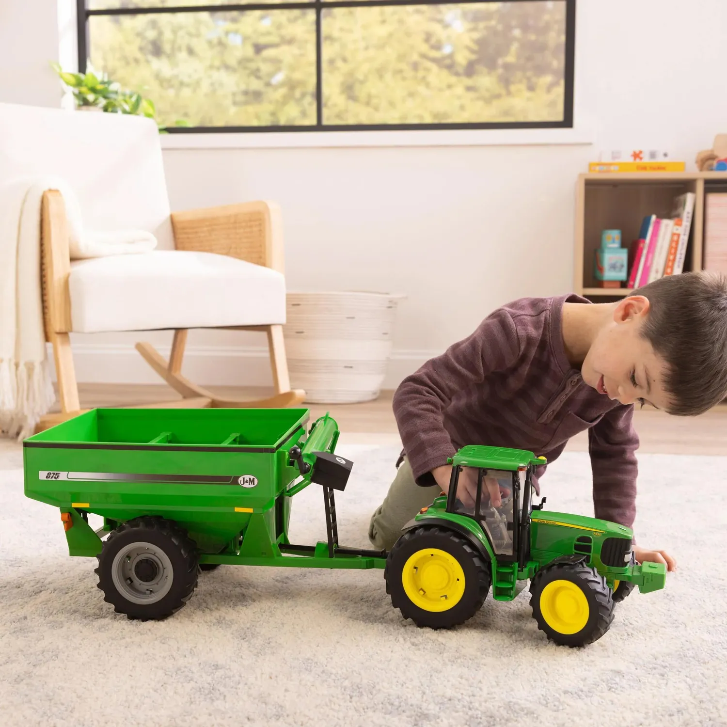 Ertl John Deere 7430 Tractor with Grain Cart View 1 of 3