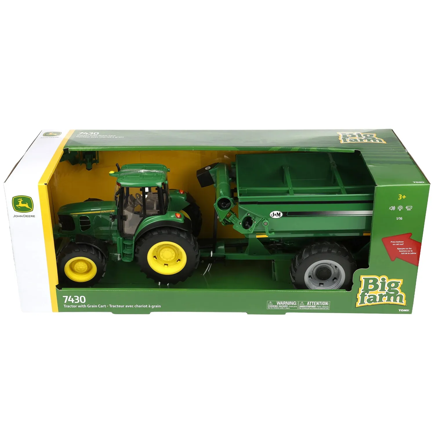 Ertl John Deere 7430 Tractor with Grain Cart View 2 of 3
