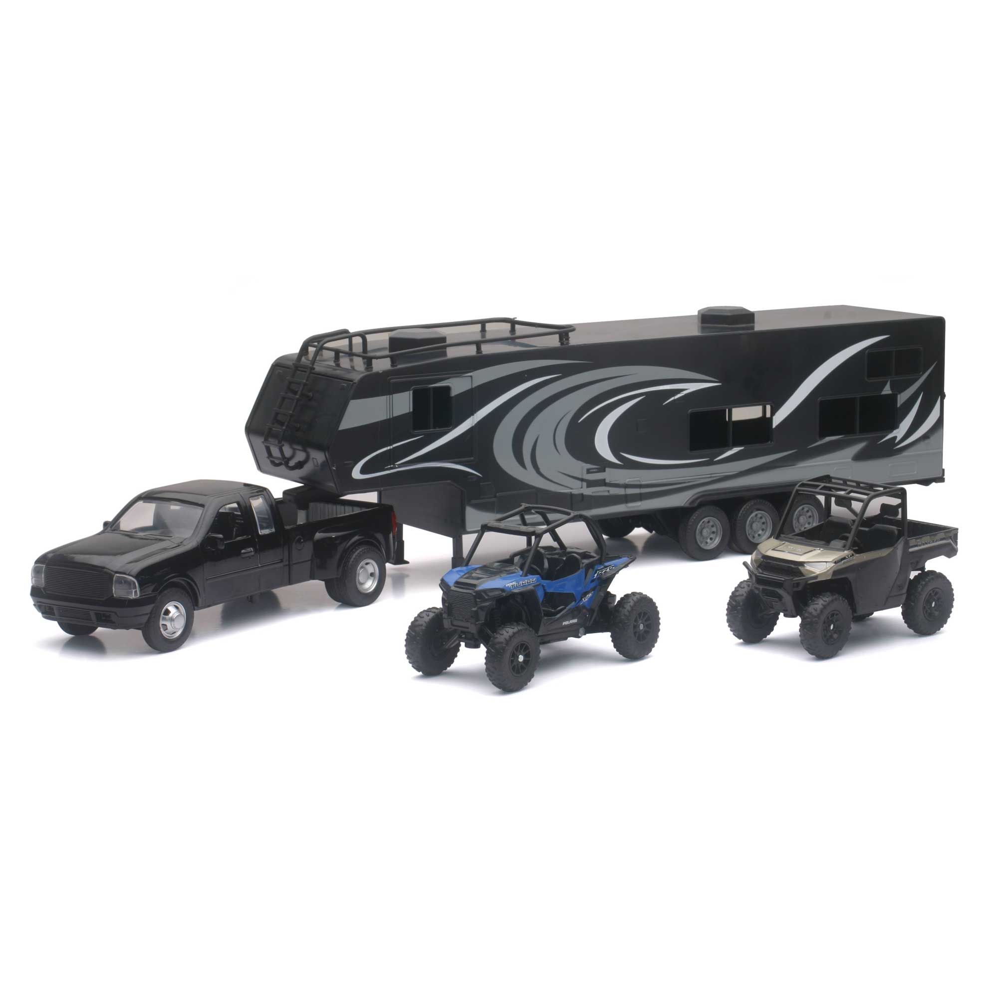New-Ray Toys Xtreme Adventure Polaris Camping Caravan Set