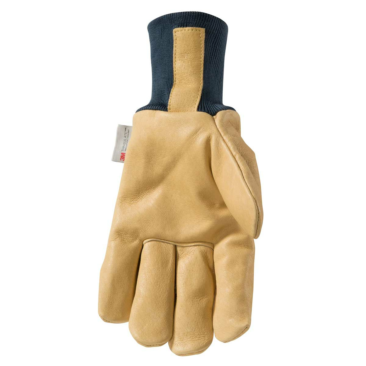 Wells Lamont® Insulated Grain Pigskin Glove - Palomino / Striped Denim , MD View 1 of 2