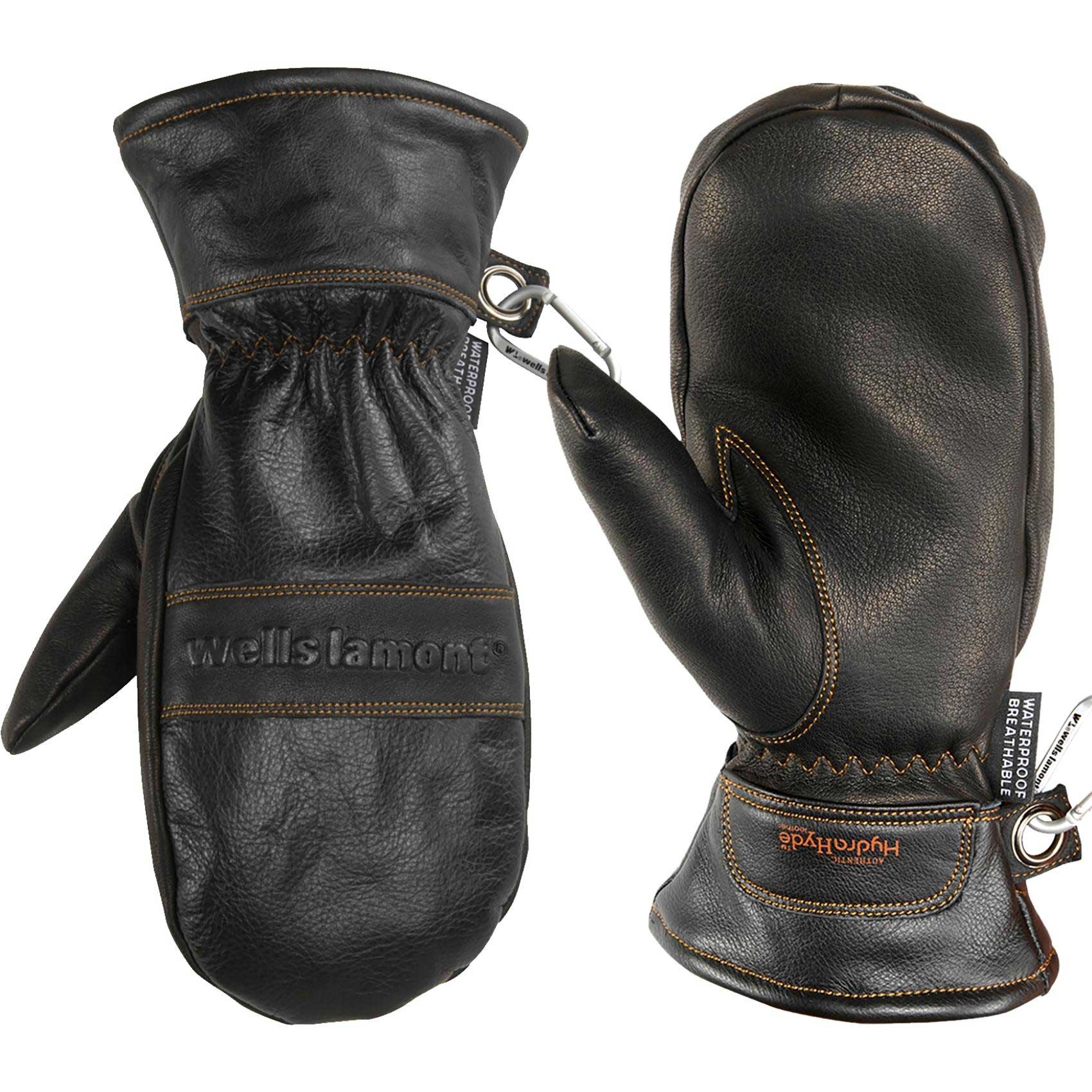 Wells Lamont® Men's HydraHyde Leather Waterproof Winter Mittens
