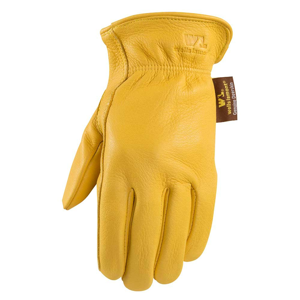 Wells Lamont® Grain Deerskin Leather Glove - Gold , MD