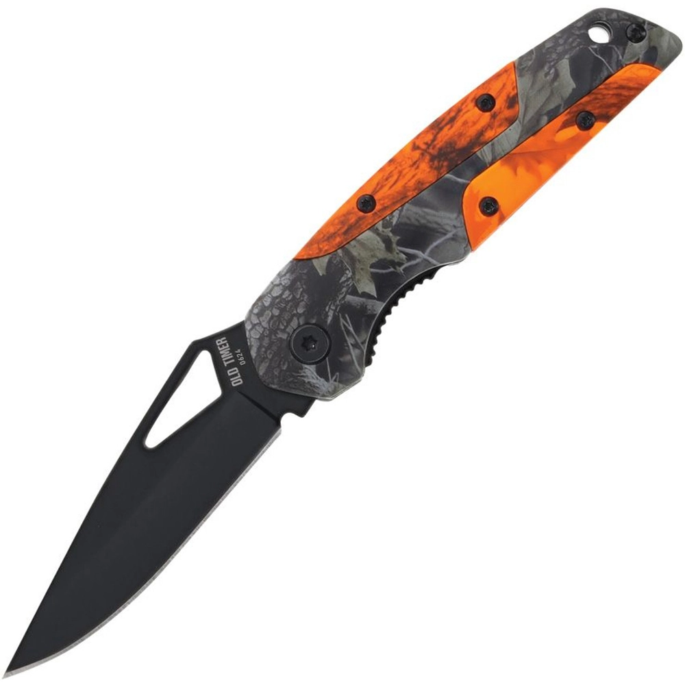 Old Timer Single Folding Knife, Orange Camo - 0000009268 - Runnings