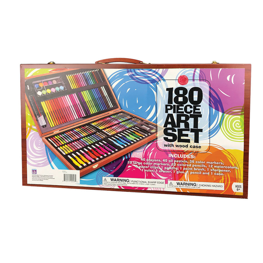 180 Piece Art Set with Wood Case - 0000009477 - Runnings