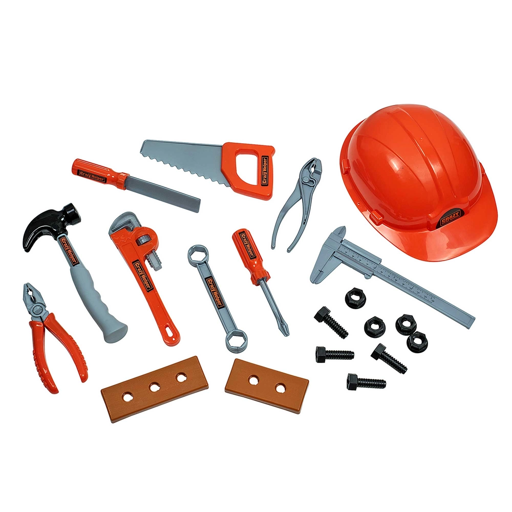 Tool Set with Hard Hat, 20 Piece - 0000009477 - Runnings