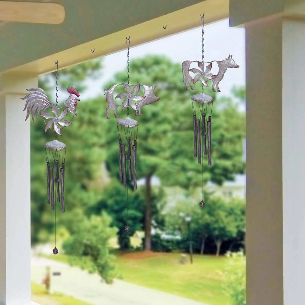 ALPINE® Metal Farm Animal Windchime - Assorted - 0000009855 - Runnings