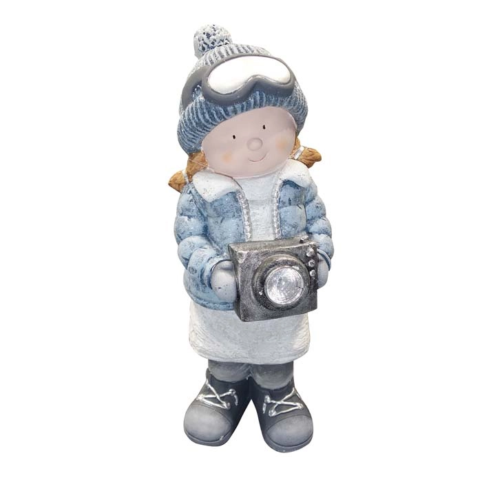 ALPINE® Winter Girl with Camera Décor - 0000009856 - Runnings