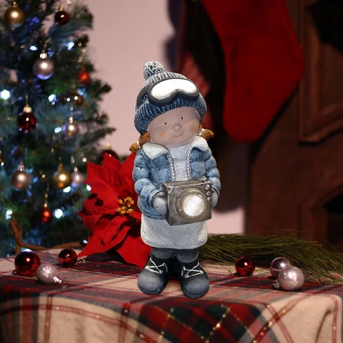 ALPINE® Winter Girl with Camera Décor - 0000009856 - Runnings