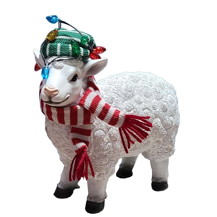 ALPINE® Holiday Farm Lighted Sheep Statuary - 0000009856 - Runnings