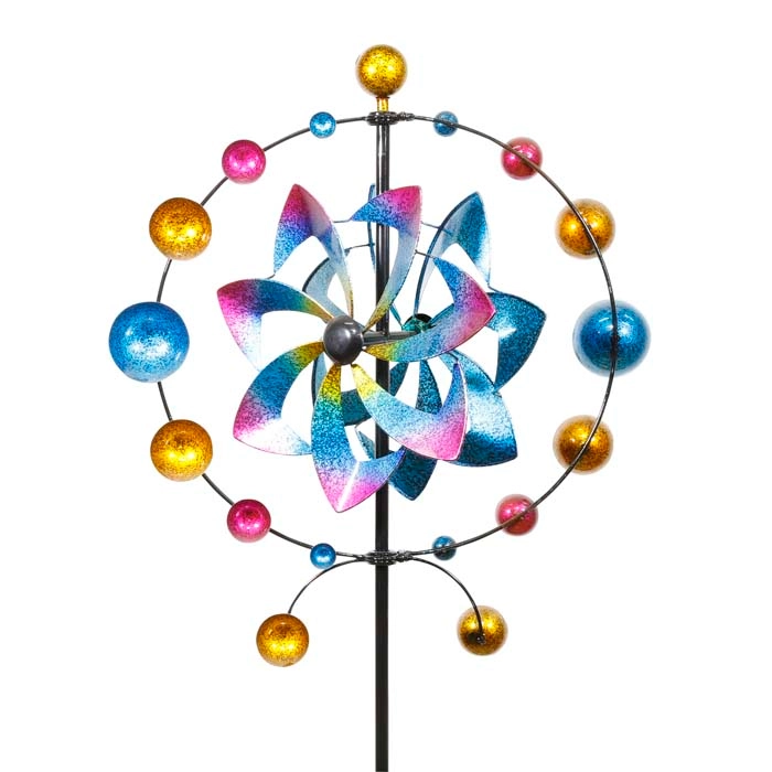 ALPINE® Cosmic Gradient Wind Spinner Garden Stake - 0000009855