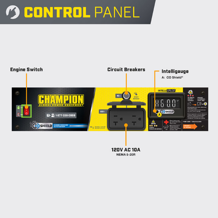 Champion 1200-Watt Portable Generator with CO Shield® View 2 of 7