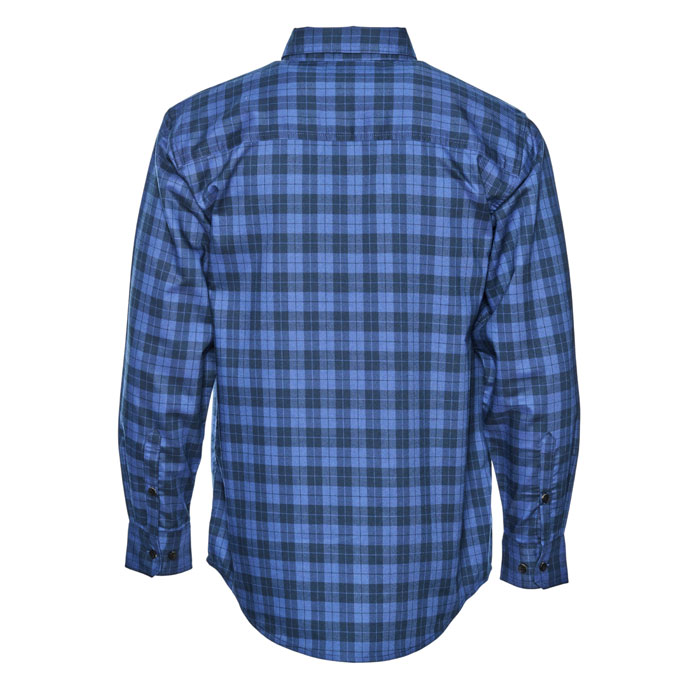 Noble Outfitters® Men's Performance Stretch Flannel Shirt - S, R, Navy/Buffalo View 1 of 2