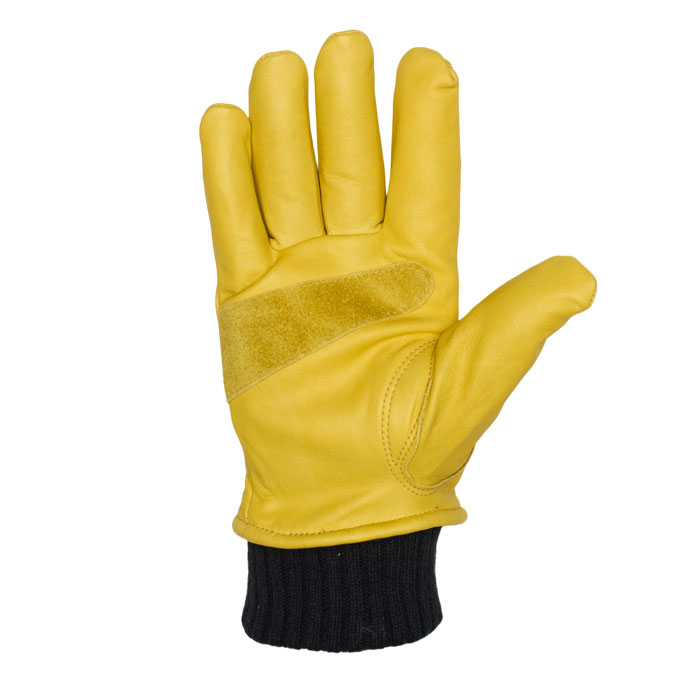 Noble Outfitters® Men's Lined Water Resistant Cuffed Leather Cowhide Work Glove - Honey Gold, M View 1 of 2