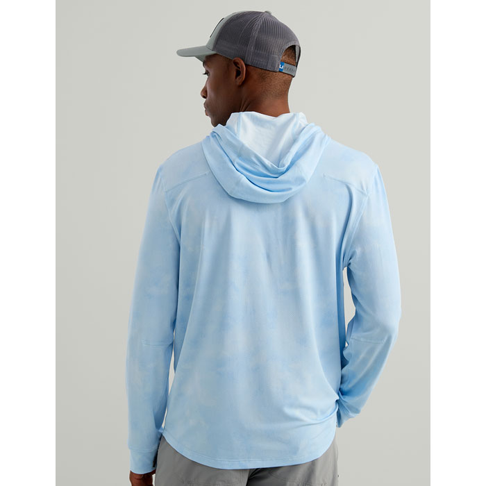 Huk Watershed Printed Hoodie Shirt - Coastal Drift Ombre, M View 1 of 3