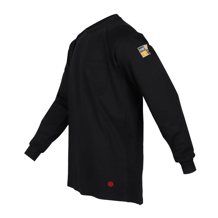 NKE Safety Apparel Men's FR Long Sleeve Shirt - Black, M View 1 of 2