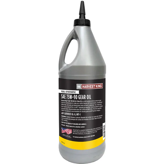Harvest King® Full Synthetic SAE 75W-90 Gear Oil, 1 Qt. View 1 of 2