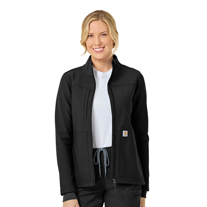 Carhartt® Rugged Flex Women's Bonded Fleece Jacket - Black, S