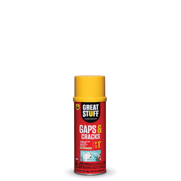 Great Stuff Gaps & Cracks Foam Sealant, 12oz, Original Dispenser