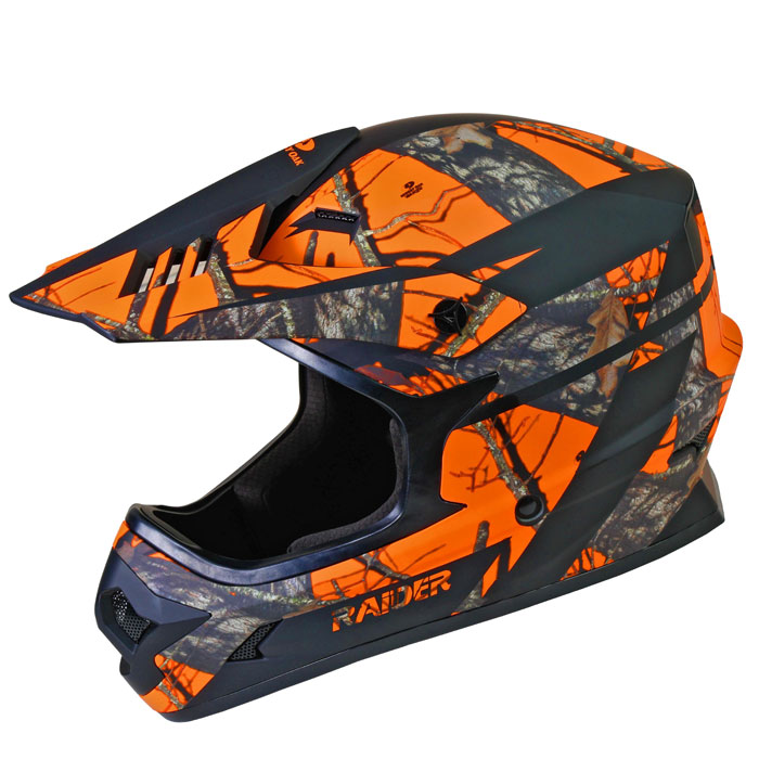 Raider® Ambush V2 Adult MX Helmet - Mossy Oak Blaze, M
