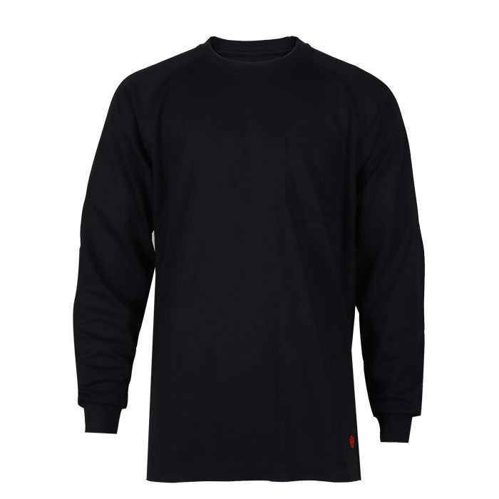 NKE Safety Apparel Men's FR Long Sleeve Shirt - Black, M