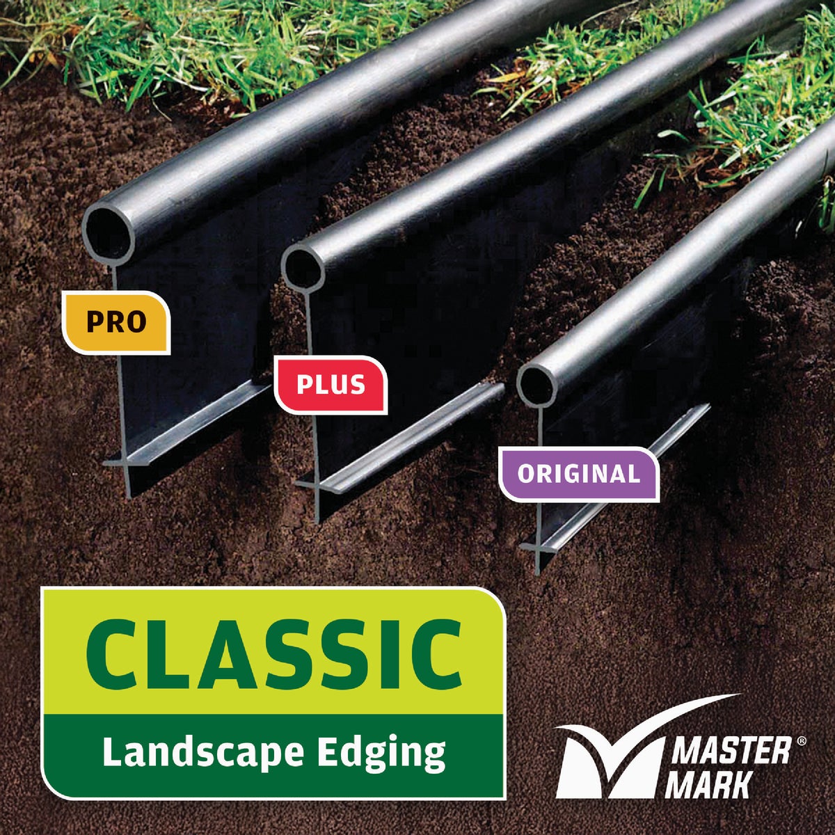 Master Mark Plus  4.5 In. H. x 20 Ft. L. Black Plastic Lawn Edging View 3 of 5