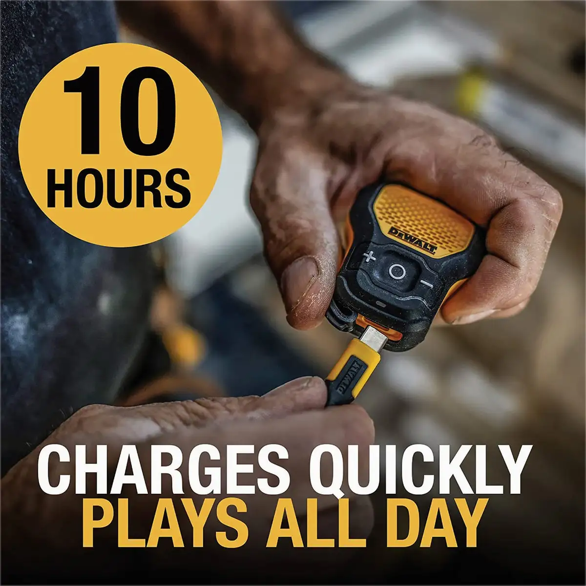 DEWALT Bluetooth Jobsite Pro Wearable Speaker View 2 of 4