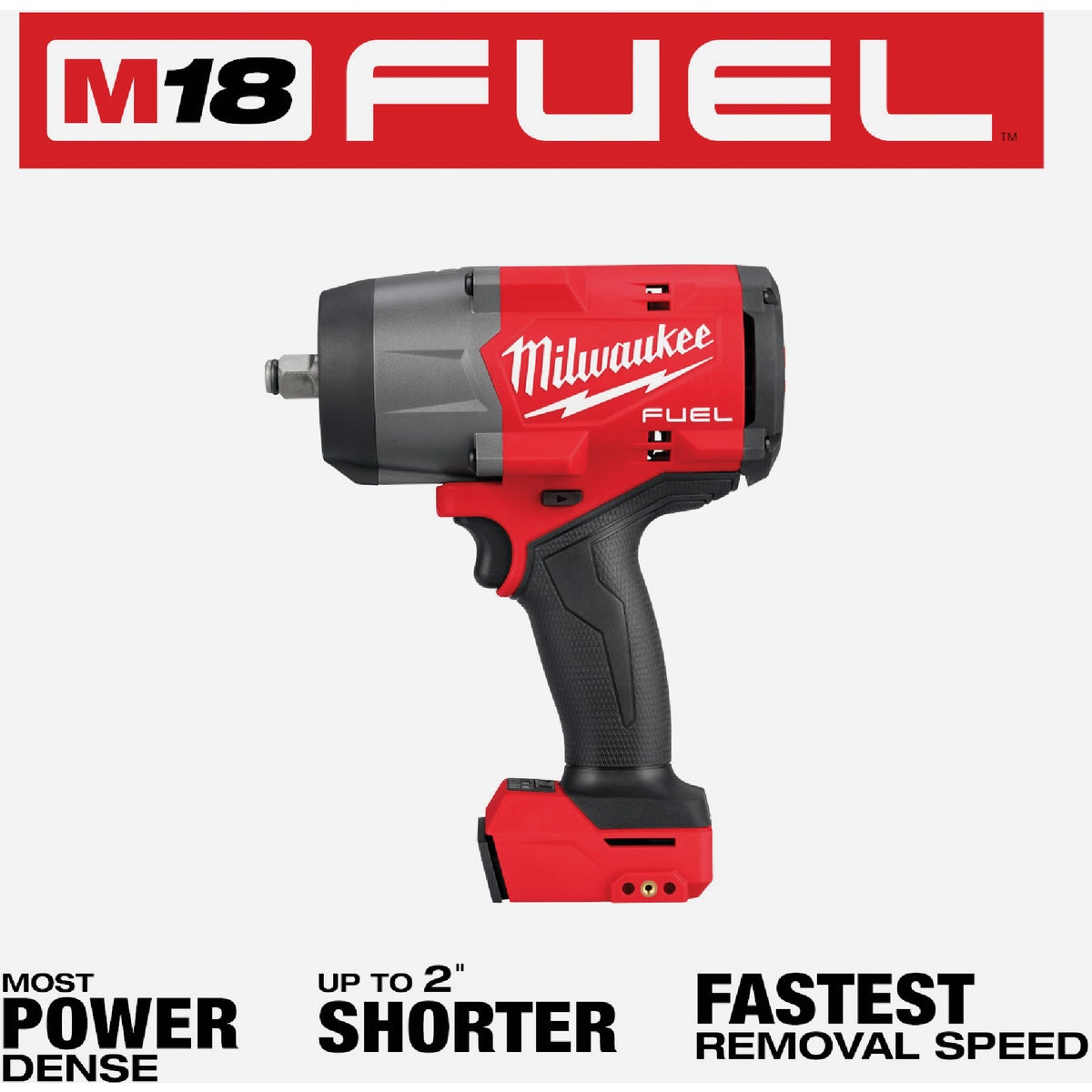 Milwaukee M18 FUEL Brushless 1/2 In. High Torque Cordless Impact Wrench with Friction Ring (Tool Only) View 1 of 9