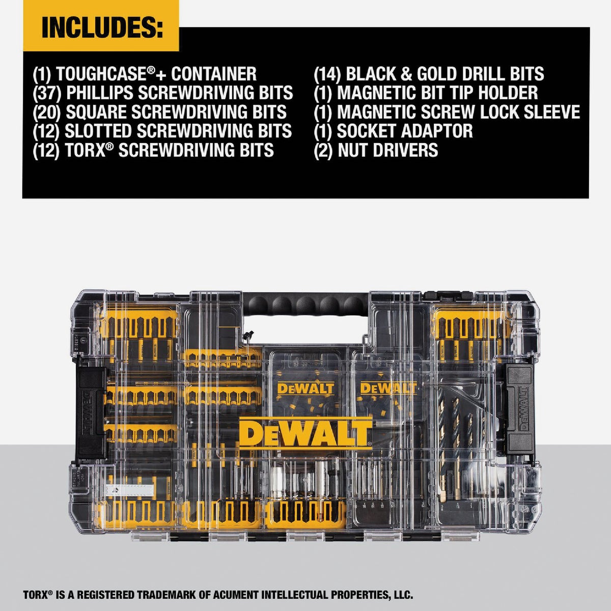 DEWALT Elite Series 1/4 In. Impact Driver Bit Set (100-Piece) View 1 of 5