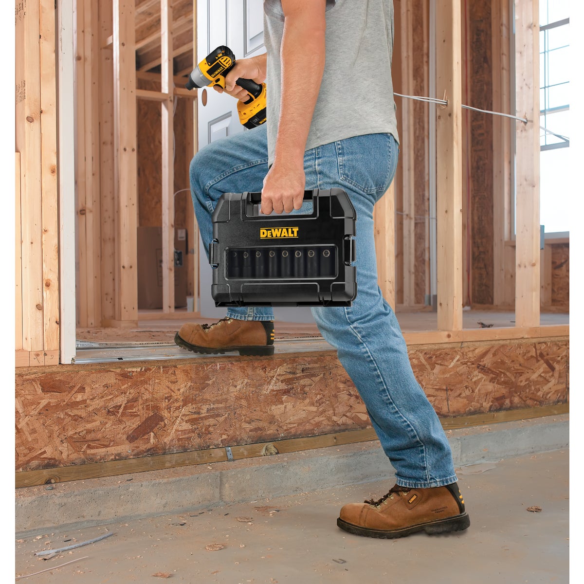 DWEセット DEWALT Standard 1/2 In. Drive 6-Point Deep Impact Driver Set (10
