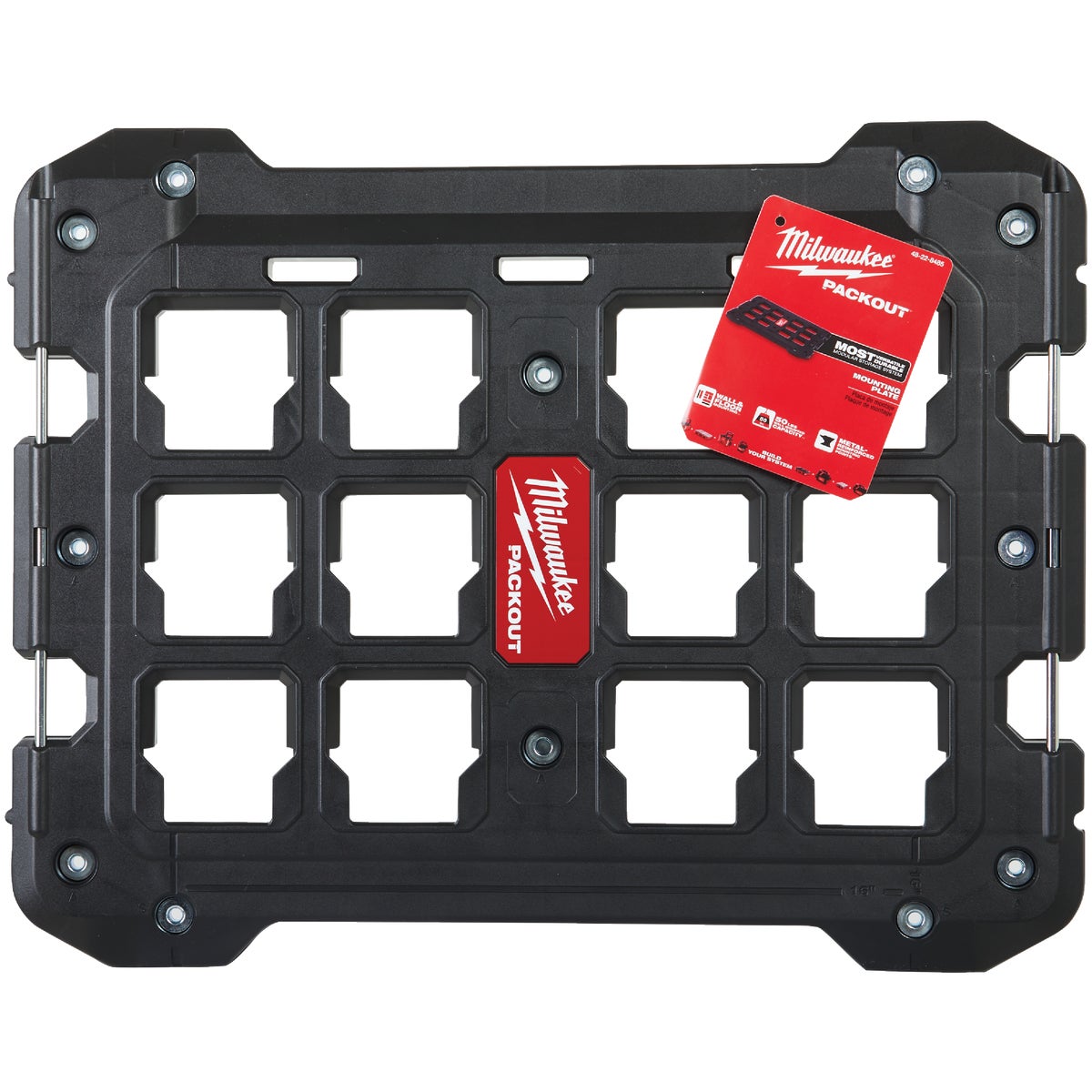 Milwaukee PACKOUT 18.4 In. W x 23.4 In. L Mounting Plate Bracket, 100 Lb. Capacity View 2 of 3