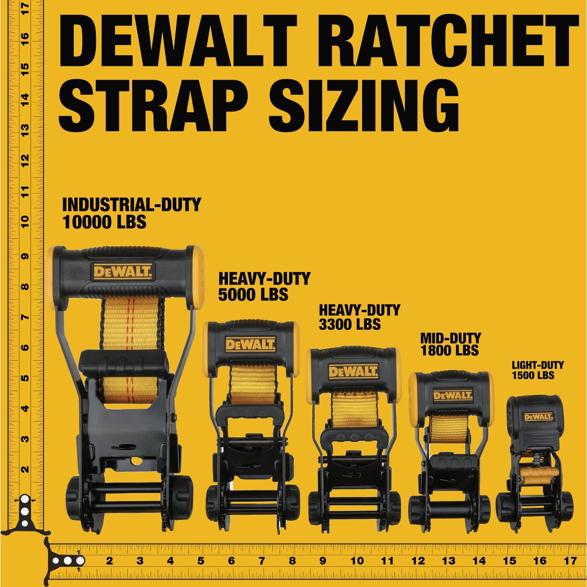 DEWALT 2 In. x 27 Ft. 3333 Lb. Industrial-Duty Ratchet Strap with Flat Hooks View 2 of 7