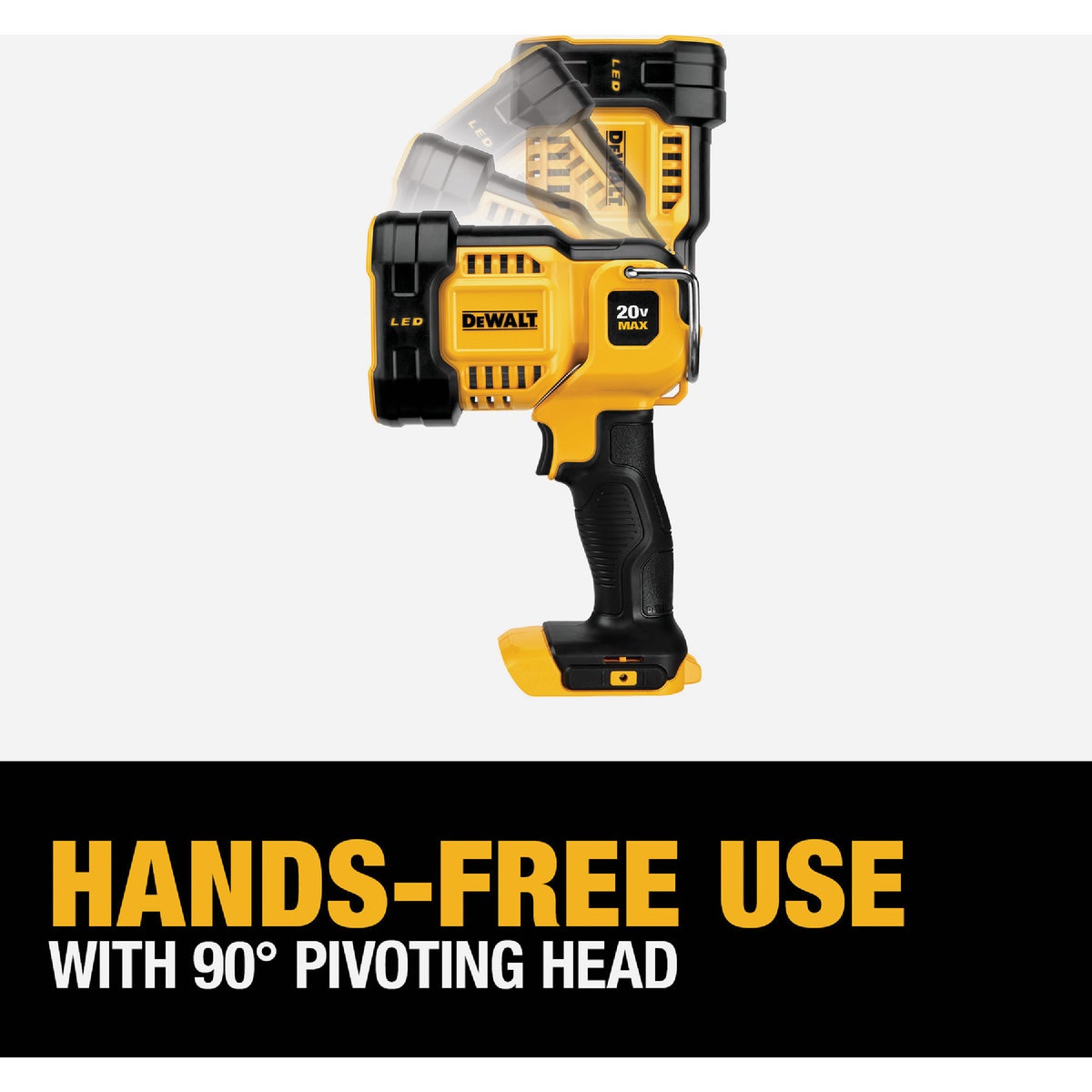 DEWALT 20V MAX LED Cordless Jobsite Spotlight (Tool Only