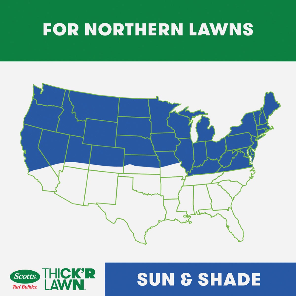 Scotts Turf Builder Thick'R Lawn 40 Lb. 4000 Sq. Ft. Sun & Shade Grass Seed, Fertilizer, and Soil Improver Combination View 3 of 6