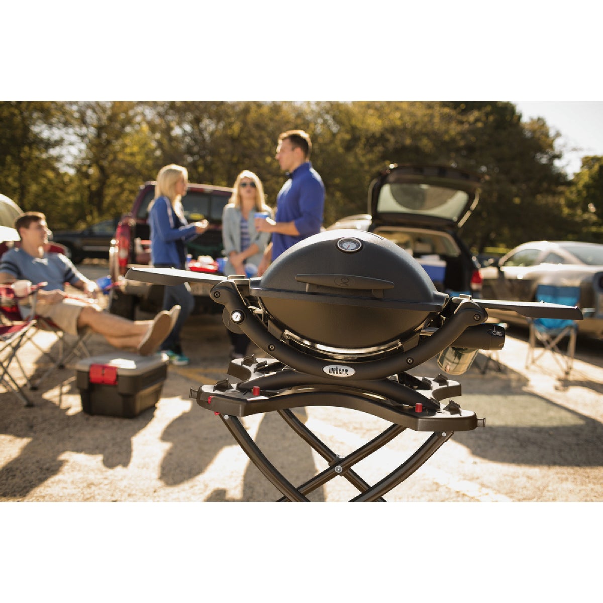 Weber Q 1200 1-Burner Black 8,500-BTU LP Gas Grill View 2 of 7