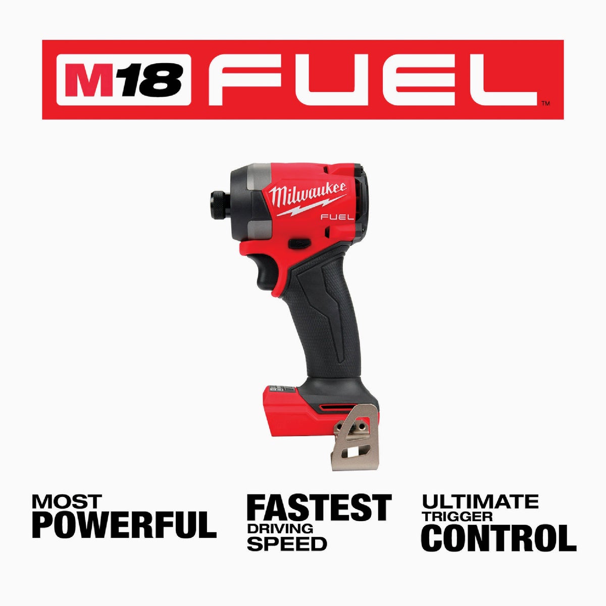 Milwaukee M18 FUEL Brushless 1/4 In. Hex Cordless Impact Driver (Tool Only) View 1 of 7